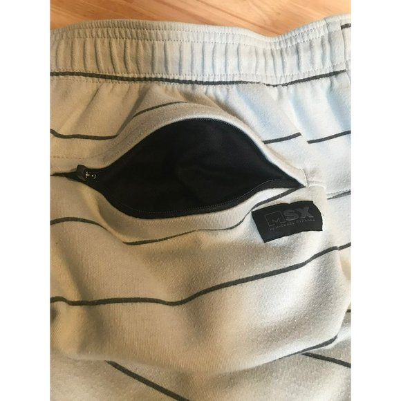 MSX By Michael Strahan Men's High Rise Gray Athletic Double Knit Shorts - Picture 4 of 11